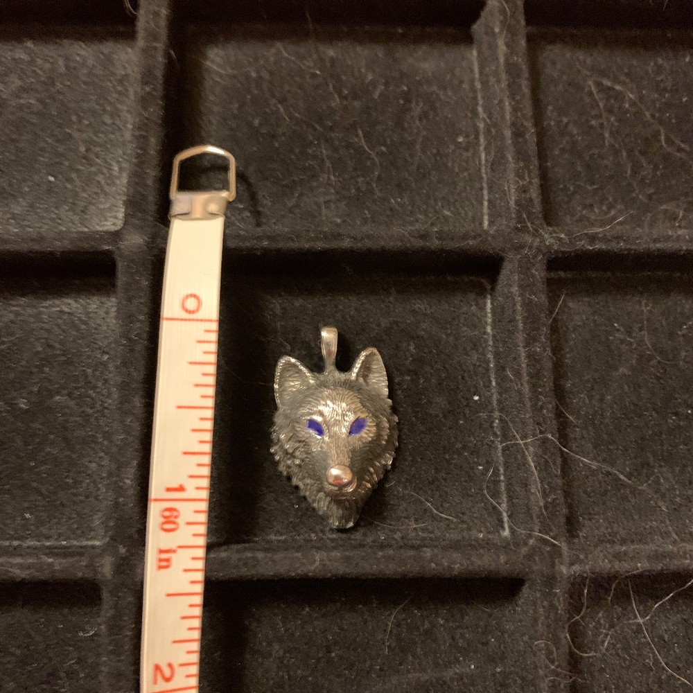 Wolf Sterling Silver Pendant